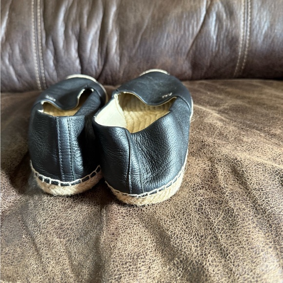 Michael Kors Black Leather Espadrille Flats Women’s Size 8.5M / 38.5M - Picture 11 of 12